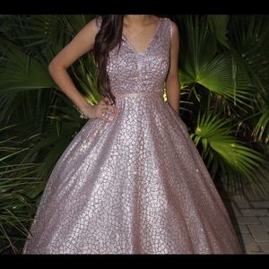 Sparkly Pink BallGown Prom Dress
